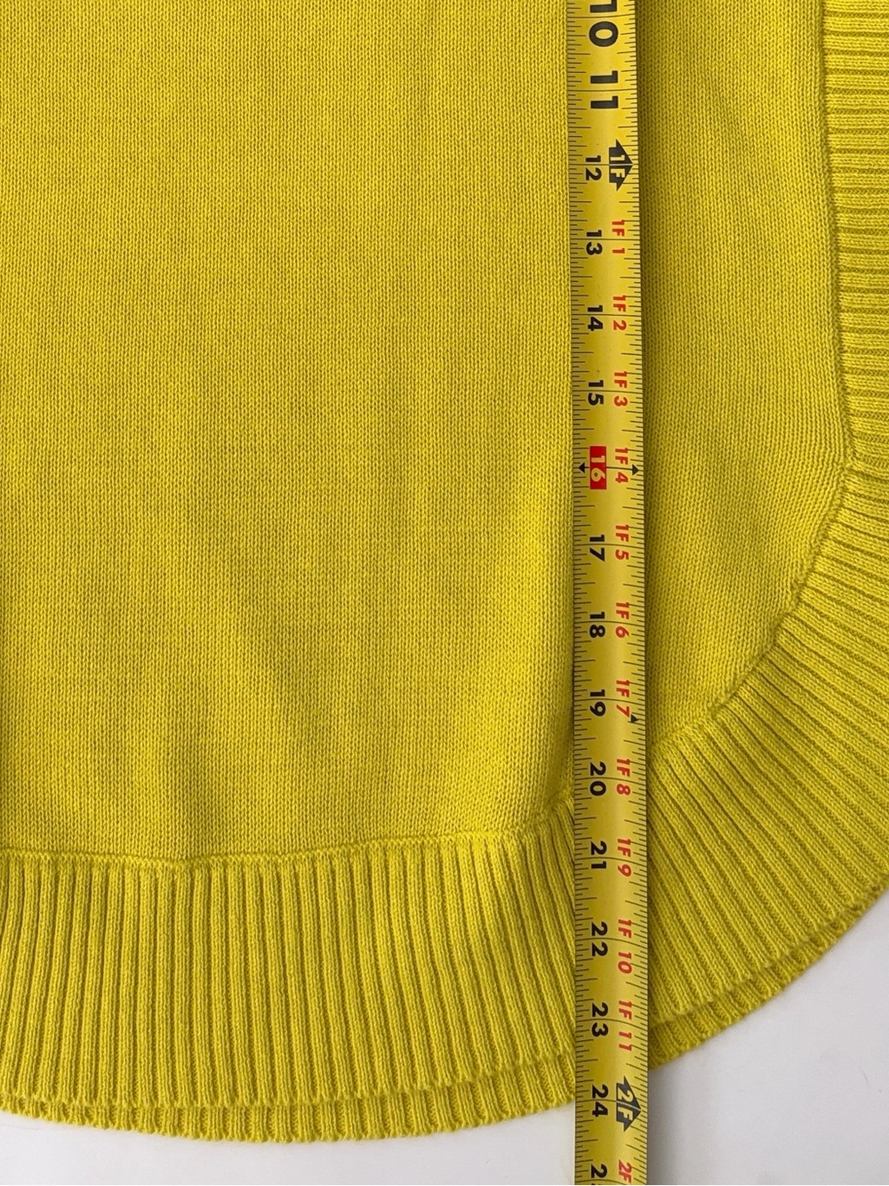 Zaket & Plover Sweater Funnel Neck Cashmere Cotton Blend Sweater Yellow XS - Picture 9 of 13